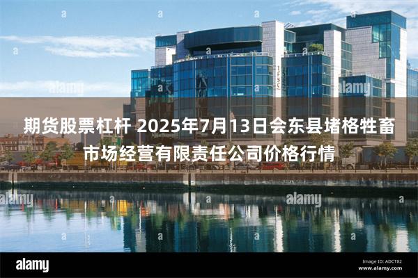 期货股票杠杆 2025年7月13日会东县堵格牲畜市场经营有限责任公司价格行情